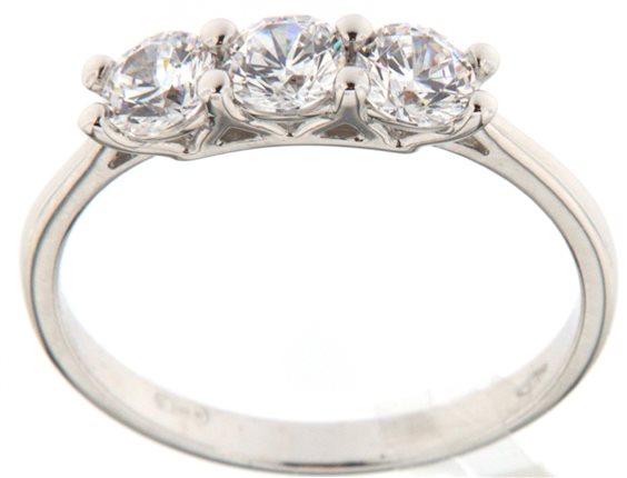 Ringe Il Diamante 2 Gioielli Dame in Weißgold Cubic Zirconia MOD. N8052 - MOD. N8052